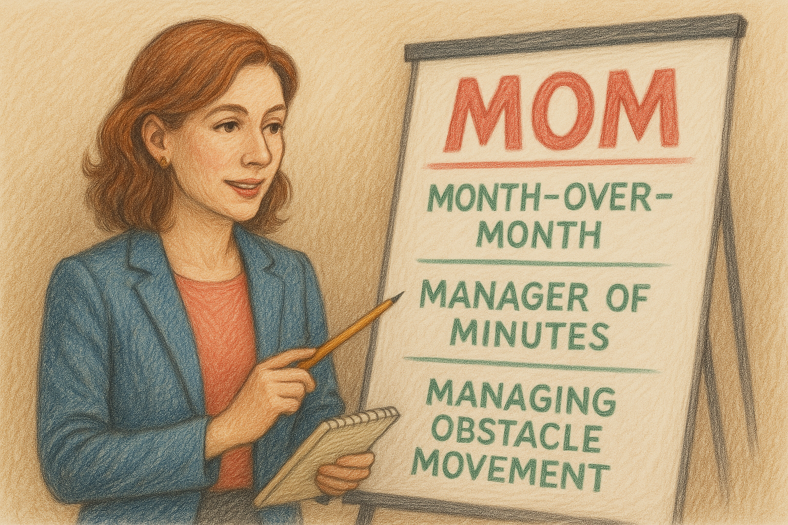 MOM Leader: Month-Over-Month, Manager Of Minutes, Managing Obstacle Movement